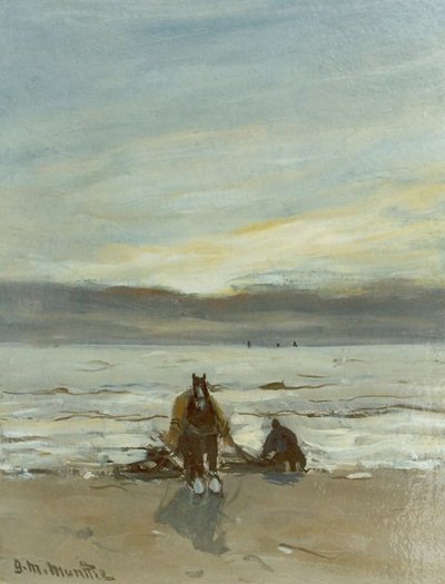 Shell Fisherman in the Surf by Gerhard Morgenstjerne Munthe